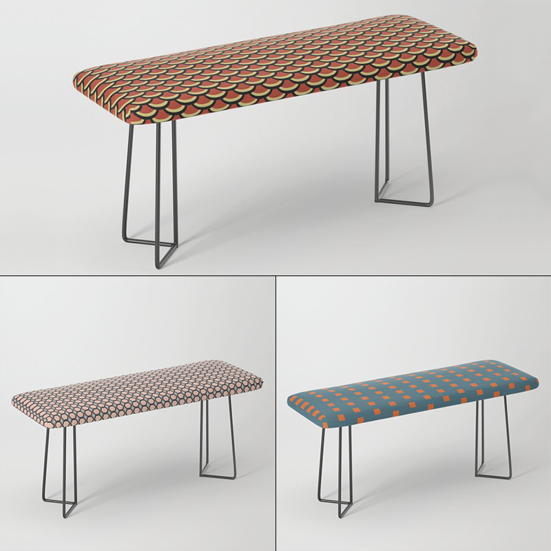 Benches by Annie C Designs at Society6